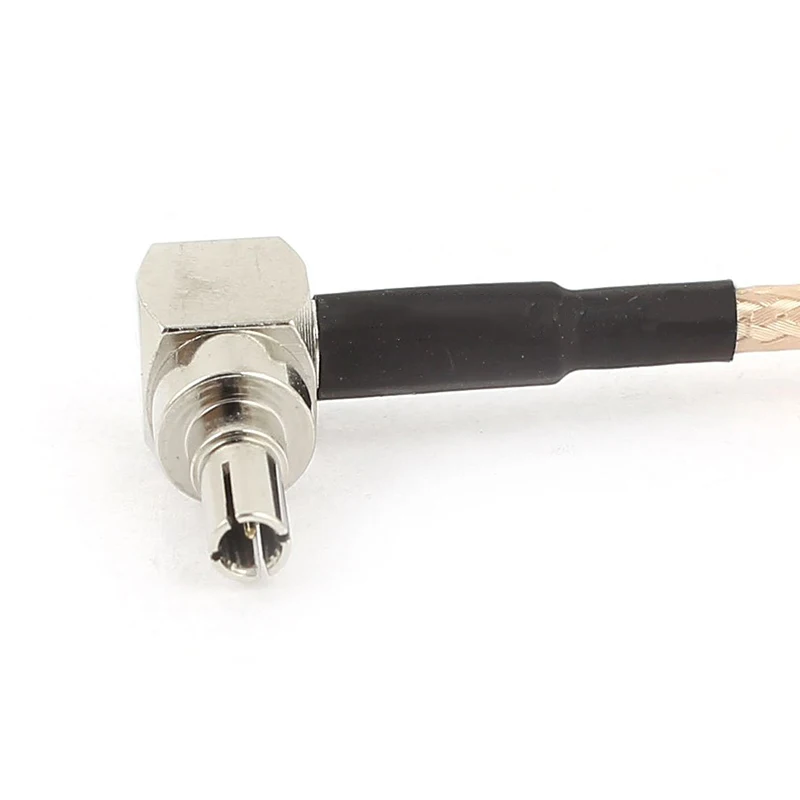New SMA Female Jack Connector Switch CRC9 Male Plug Right Angle Convertor RG316 Cable 15CM Adapter HUG-Deals