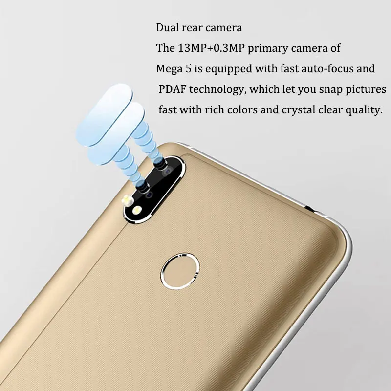 Оригинальный мобильный телефон Coolpad Mega 5 с глобальной версией 3 Гб ОЗУ 32 ПЗУ