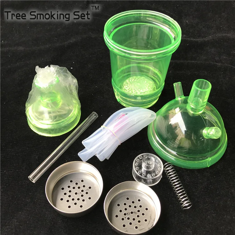 Женская курительная трубка прозрачная мини для кальяна пластиковая