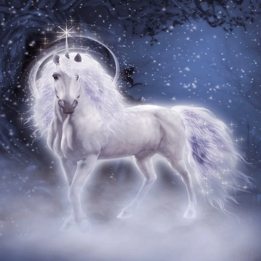 Laeacco Dreamy Unicorn Party Stars Light Bokeh Baby Photography Backgrounds Customized Photographic Backdrops For Photo Studio |