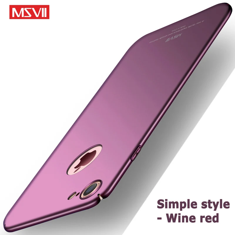 Для iPhone 8 чехол MSVII Роскошный кожаный чехол для Apple iPhone 7 Plus чехол 8 Plus тонкий PC чехол для iPhone 8 Plus чехол для телефона s