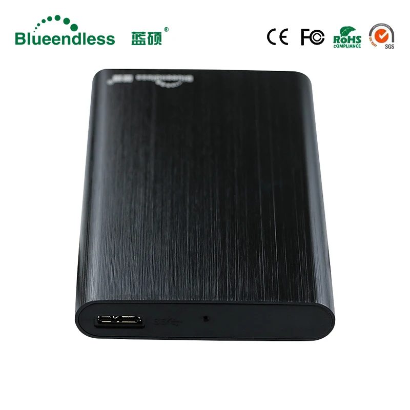 Внешний жесткий диск 320 Гб/500 Гб/750 Гб/1 ТБ/2 ТБ в комплекте HDD SSD 2," SATA USB 3,0 алюминиевый корпус для HDD с кабелем USB 3,0