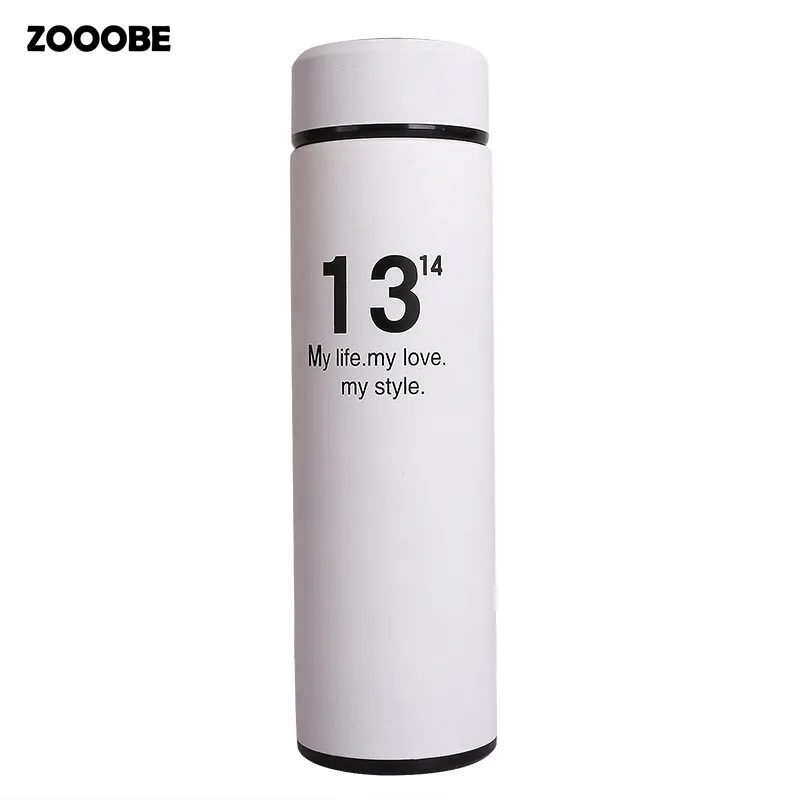 ZOOOBE 500 мл термос чашка Термокружка Нержавеющая сталь с чайным впрыскивателем