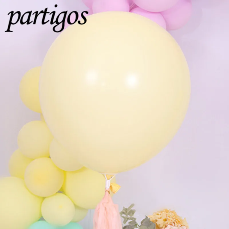 5pcs Yellow 5 шт. 24 дюйма латексные шары Макарон цветные свадебные украшения балоны Детские День рождения День Святого Валентина декоративный шар - Цвет: 5pcs Yellow