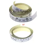 151 см самоклеящаяся метрическая измерительная лента, виниловая линейка для швейной машины, наклейка, металлик, серебро, метрическая и имперская