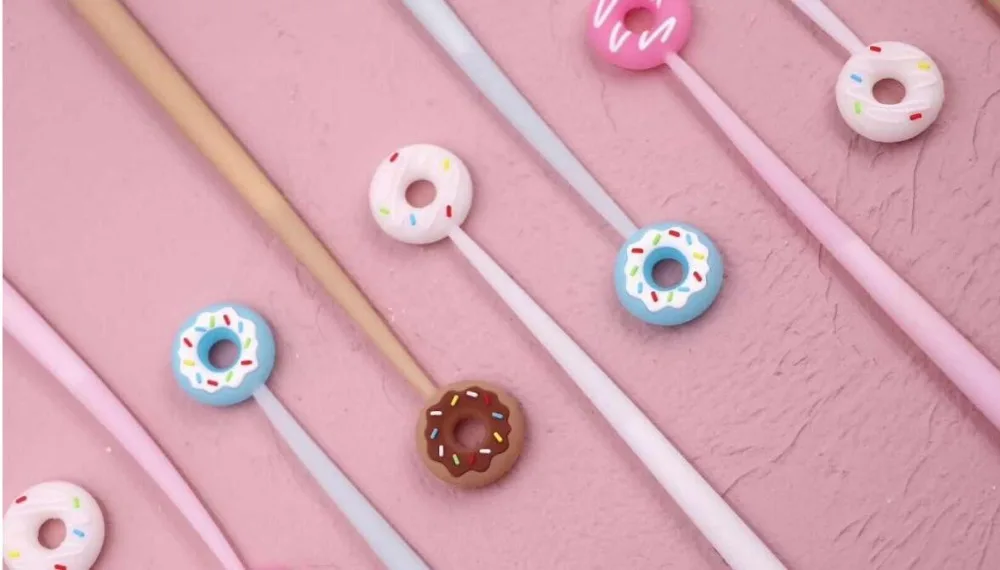 Korea color donut house мультипликационная гелевая ручка канцелярский призовой kawaii