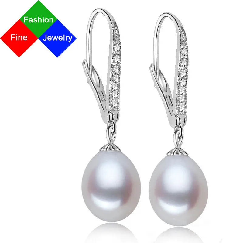 

BSL Fine Jewelry Real Natural Freshwater Pearl Earrings For Women Fashion Classic 925 Sterling Silver Stud Earrings With Pearl