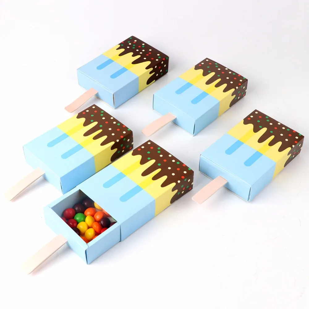 10 шт. подарочные коробки для мороженого|Подарочные сумки и упаковка| |