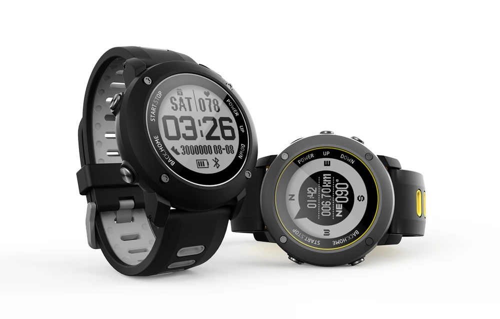 EXRIZU UW90 gps спортивные Смарт часы уличные умные часы Поддержка компас с Bluetooth пульсометр 100 м водонепроницаемый шагомер