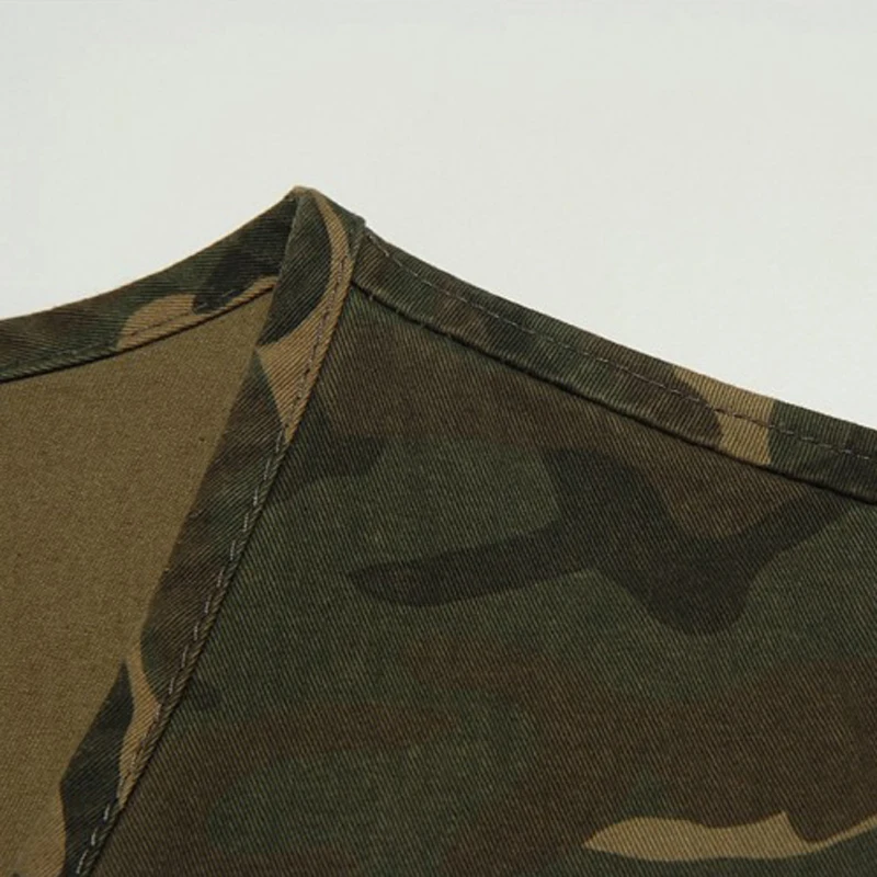 Мульти-карманный грузовой мужской жилет в стиле милитари брендовая одежда