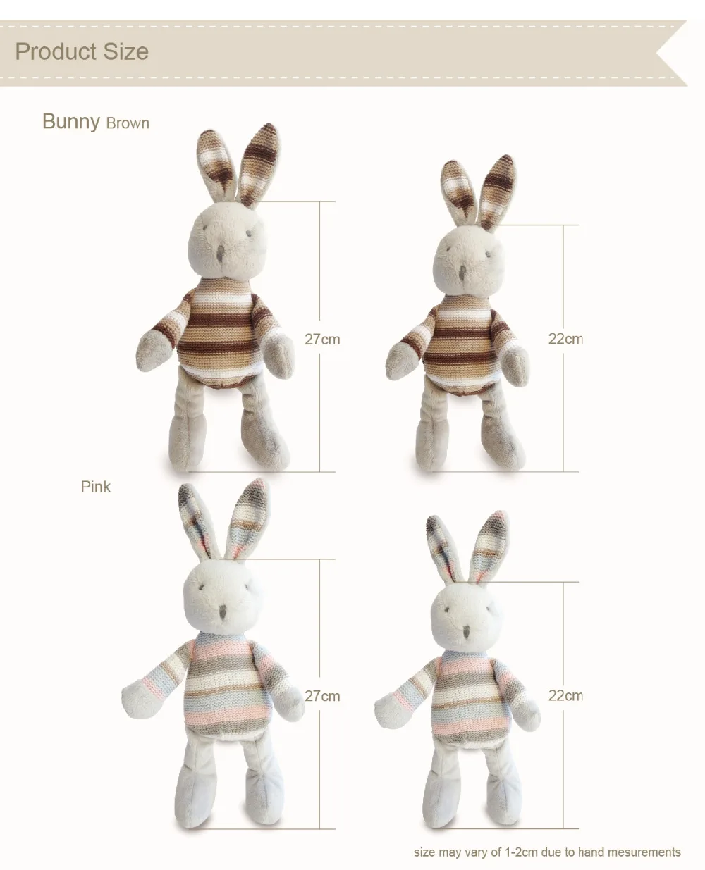 Роскошный кролик плюшевая игрушка милый Новорожденный ребенок успокаивающие