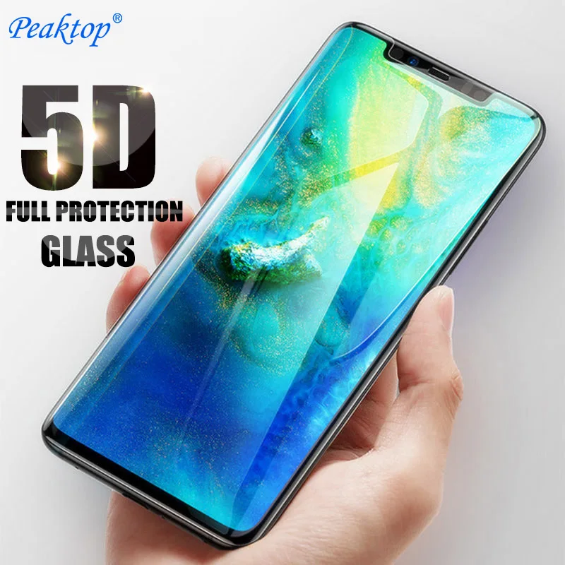 

5pcs 5D Full Cover Tempered Glass For Huawei P10 lite P20 Pro p smart Plus screen protector film For Huawei Mate10 20 lite Glass