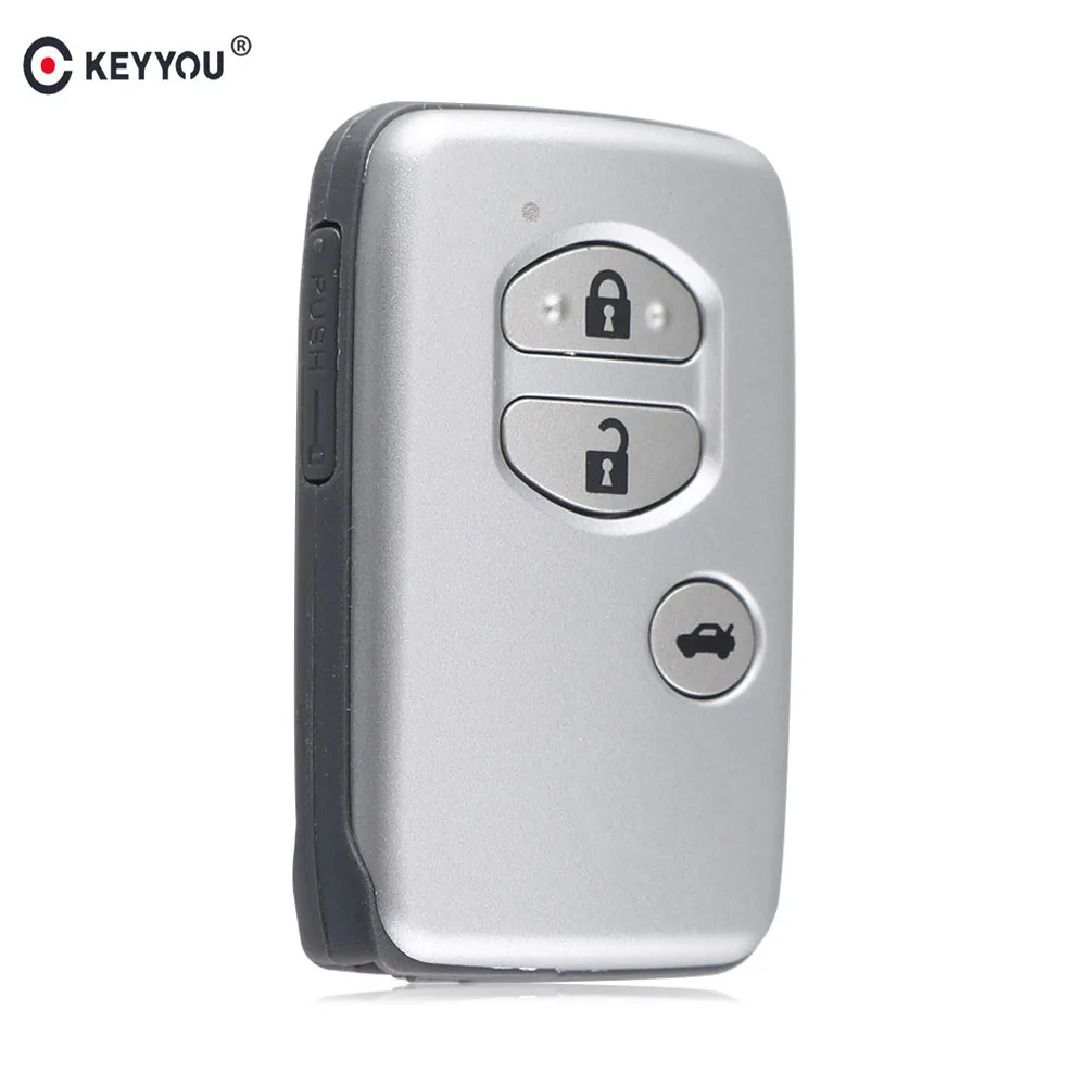 Чехол KEYYOU для дистанционного автомобильного ключа с 3 кнопками Toyota Camry Highlander VIOS