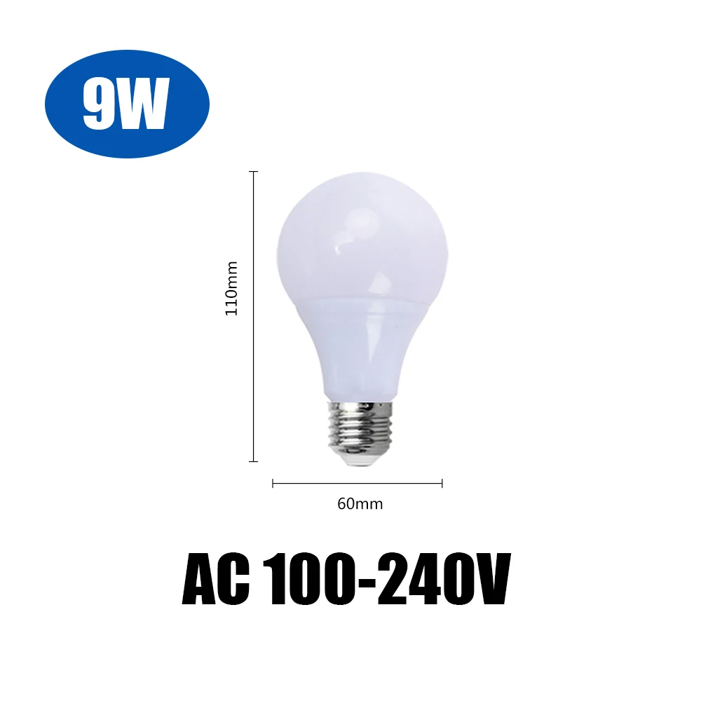 9W AC100-240V 5 шт./лот светодиодный светильник E27 светодиодный светильник 3 Вт 5 Вт 7 Вт 9 Вт 12 Вт 15 Вт 18 Вт лампада Точечный светильник Настольная лампа AC 110 В 220 в 240 В Холодный/теплый белый - Испускаемый цвет: 9W AC100-240V