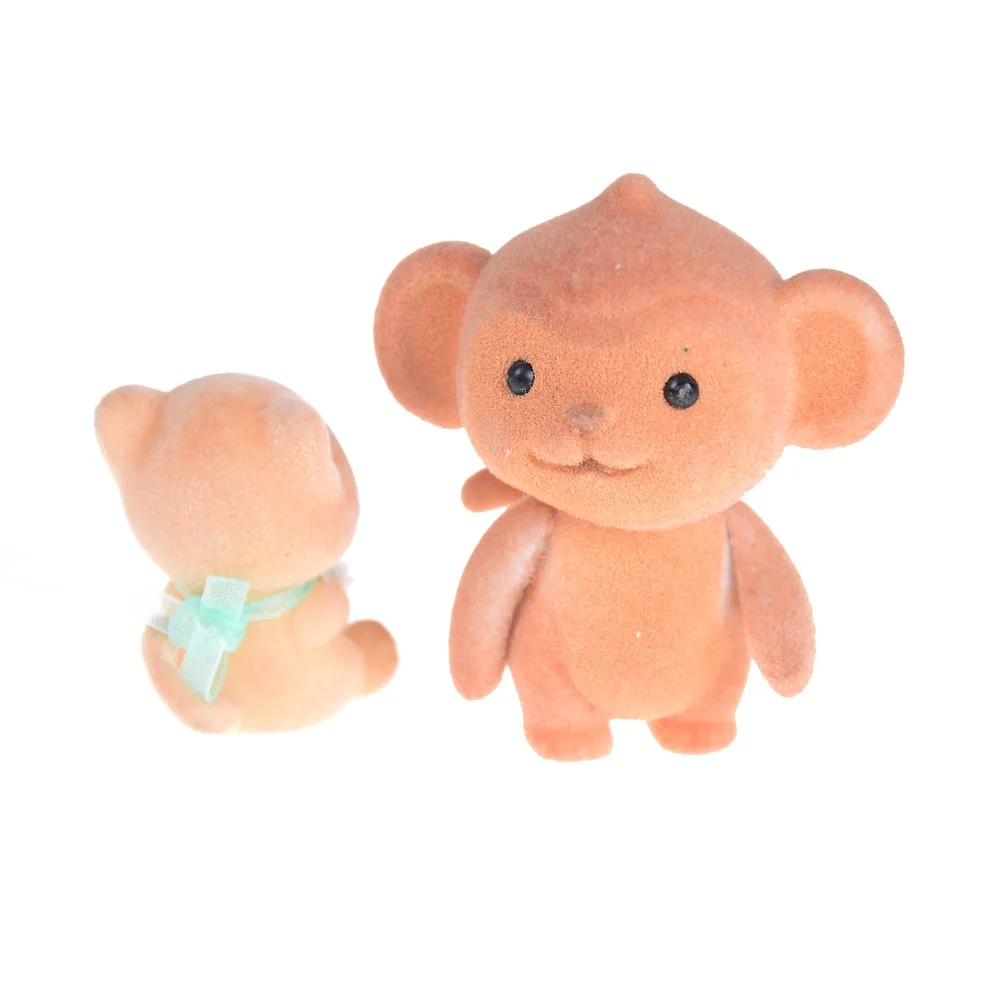 5 шт. большая семья небольших деревянных животных мини-животные декоративные