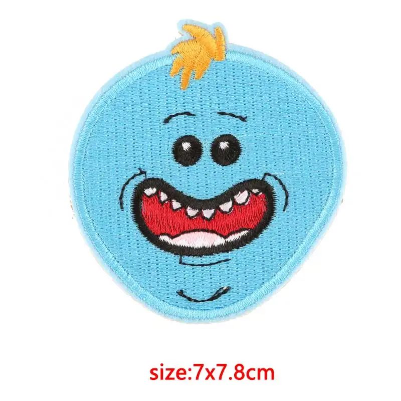 F-P0029 DIY Rick And накладки Morty железные нашивки для одежды Аниме заплатка для одежды полосы Аппликации, нашивки bordados para la ropa - Цвет: F-P0029