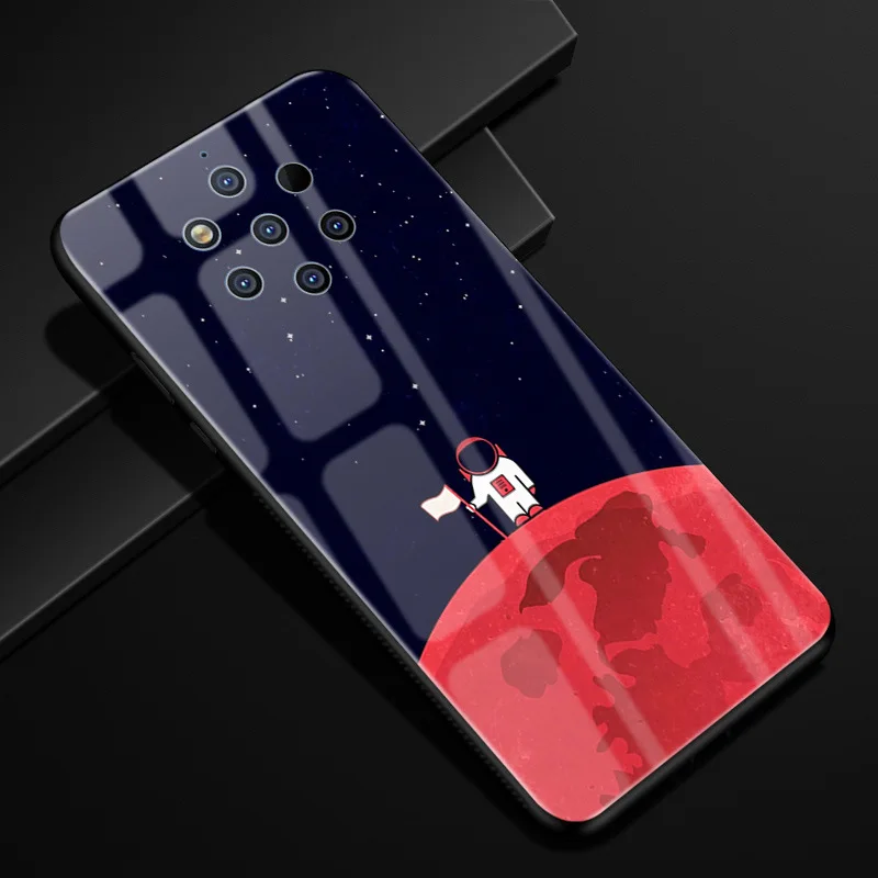 4 Для Nokia 9 PureView чехол из закаленного стекла Жесткий PC задняя крышка для Nokia 9 Pure View чехлы для телефонов силикон бампер для Nokia9 PureView - Цвет: 4