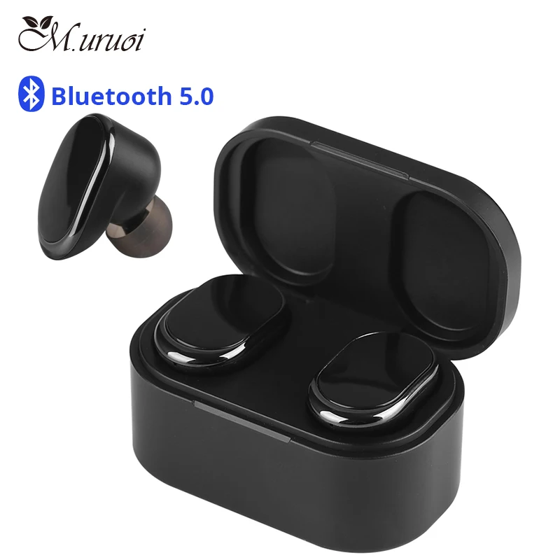 M.uruoi Bluetooth 5.0 Wireless Earbuds True Earphones IPX4 Sweatproof Earphone Stereo Sound Headsets For Running Sports | Электроника