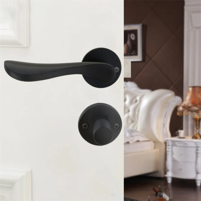 

Modern Door Lock American Style Bedroom Door Handle Lock Interior Anti-theft Room Safety Door Lock Silent Split Lock