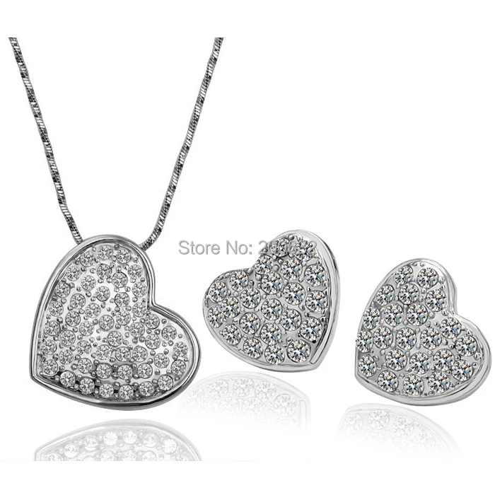 Оптовая Лучший подарок Высокое качество Австрийский КРИСТАЛЛ сердце кулон