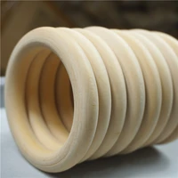 20pcslot natural color wood teething beads wooden ring beads baby teether diy kids jewelry toss games 15 20 25 30 35 40 45 50mm