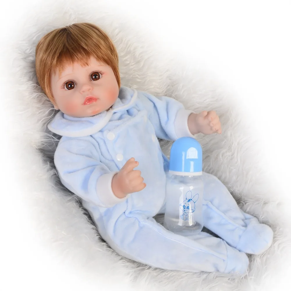 Кукла для новорожденных boneca Reborn куклы мальчиков и девочек 18 &quot43 см bebes reborn silicone bayb