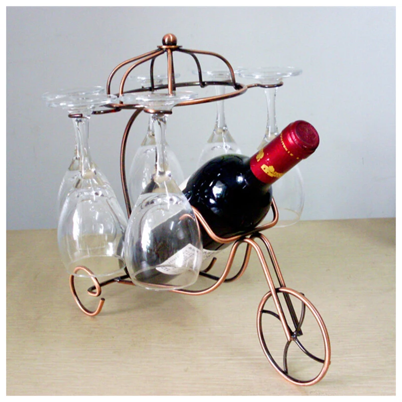 Новый изящный держатель для бутылок красного вина Подвесная подставка стаканов