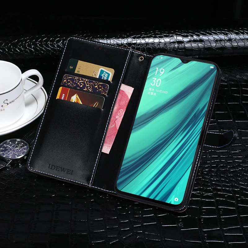 Чехол-книжка для OPPO F11 роскошный чехол-кошелек из искусственной кожи с