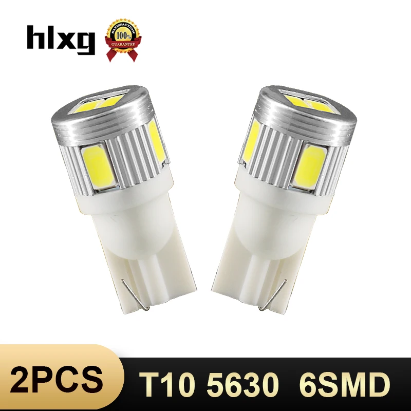 HLXG 2x супер яркий T10 168 194 парковочная задняя лампа 5630 светодиодный задний SMD DC