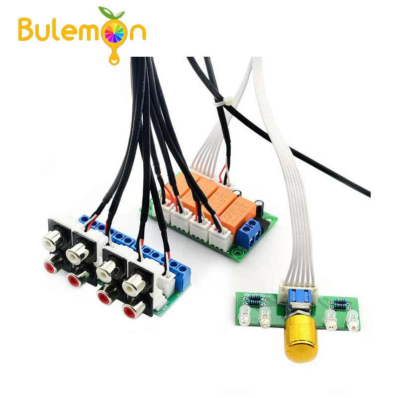 Реле 4 полосный аудиовход сигнал аналогичный аудиовыключателю RCA плата выбора