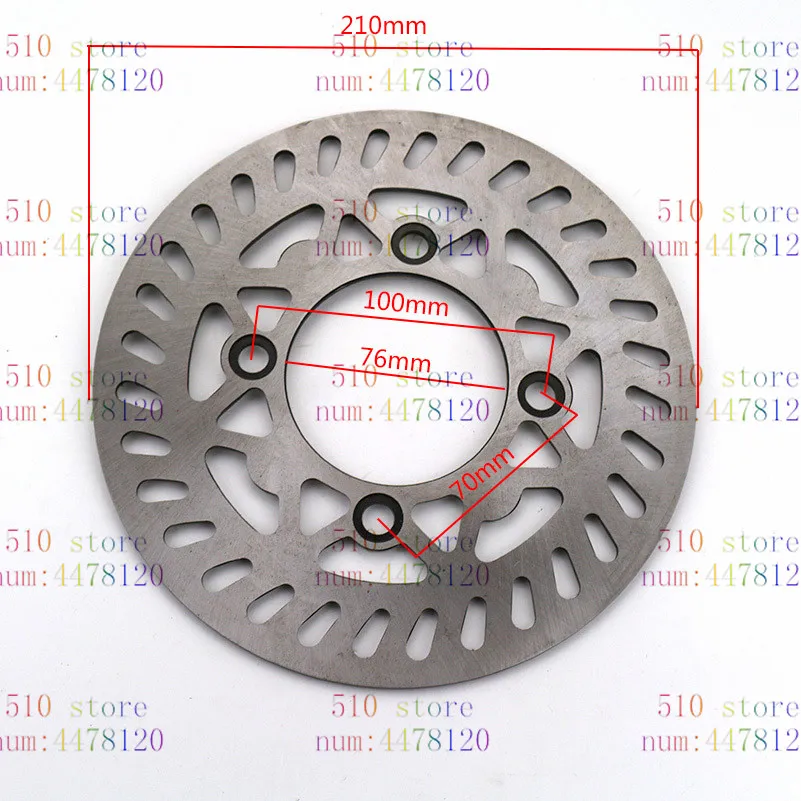 210 мм тормозной диск ротор для 50cc 110cc 125cc 140cc 150cc 160cc BES колесо питбайка квадроцикла