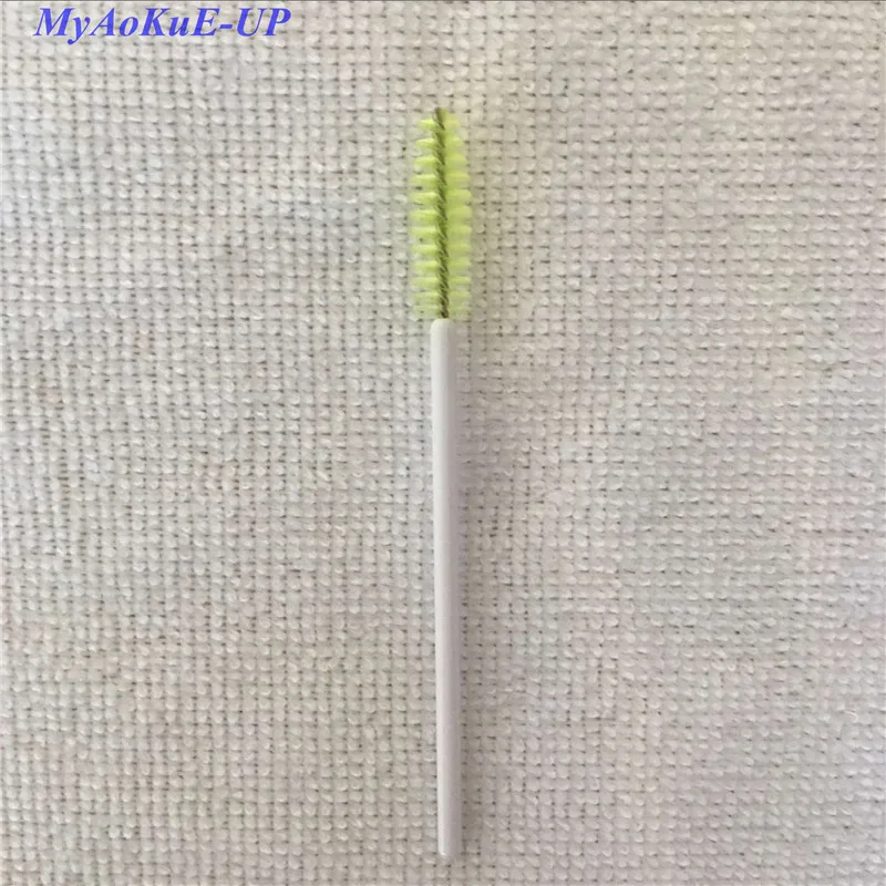 17 white light green Горячая Распродажа, модные одноразовые палочки для туши, 30 цветов, аппликационные ресницы, кисти для макияжа, 200 шт - Handle Color: 17 white light green