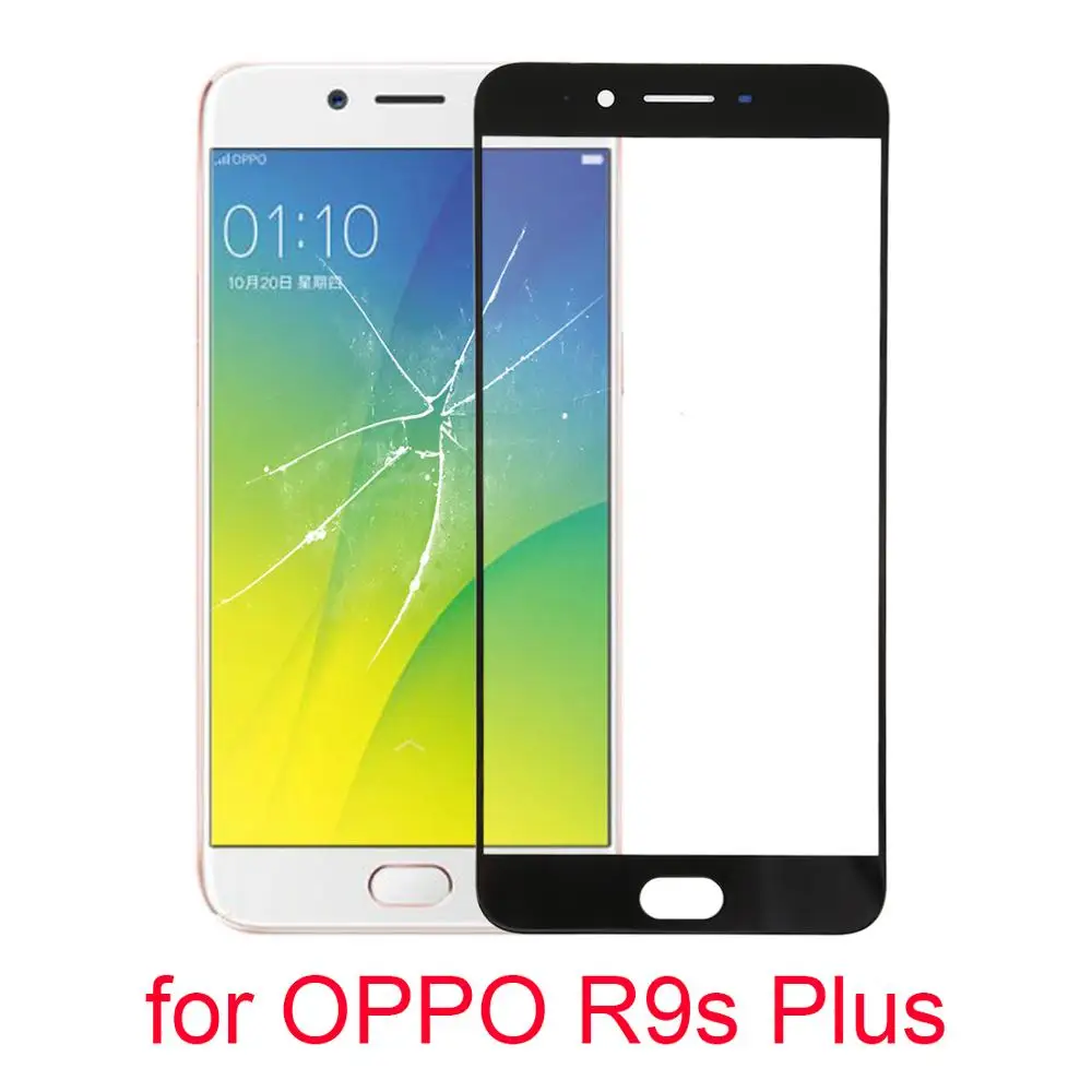 

6 ″для OPPO R9s Plus Сенсорная панель передний экран Внешний стеклянный объектив для OPPO R9s Plus Запасные Запчасти для ремонта