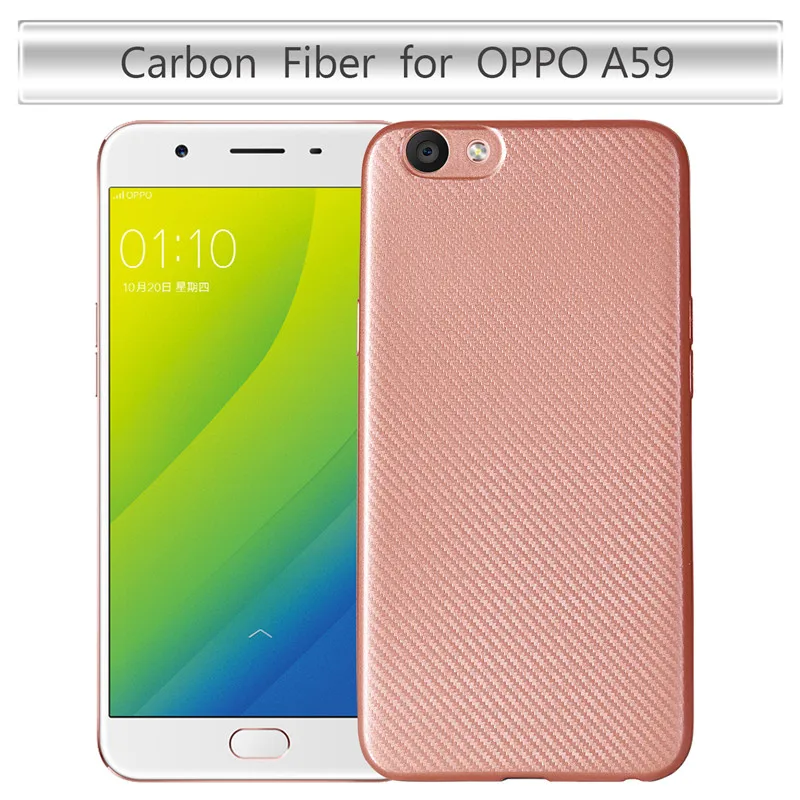 WolfRule OPPO A59 чехол F1S роскошный с полной защитой из углеродного волокна матовый