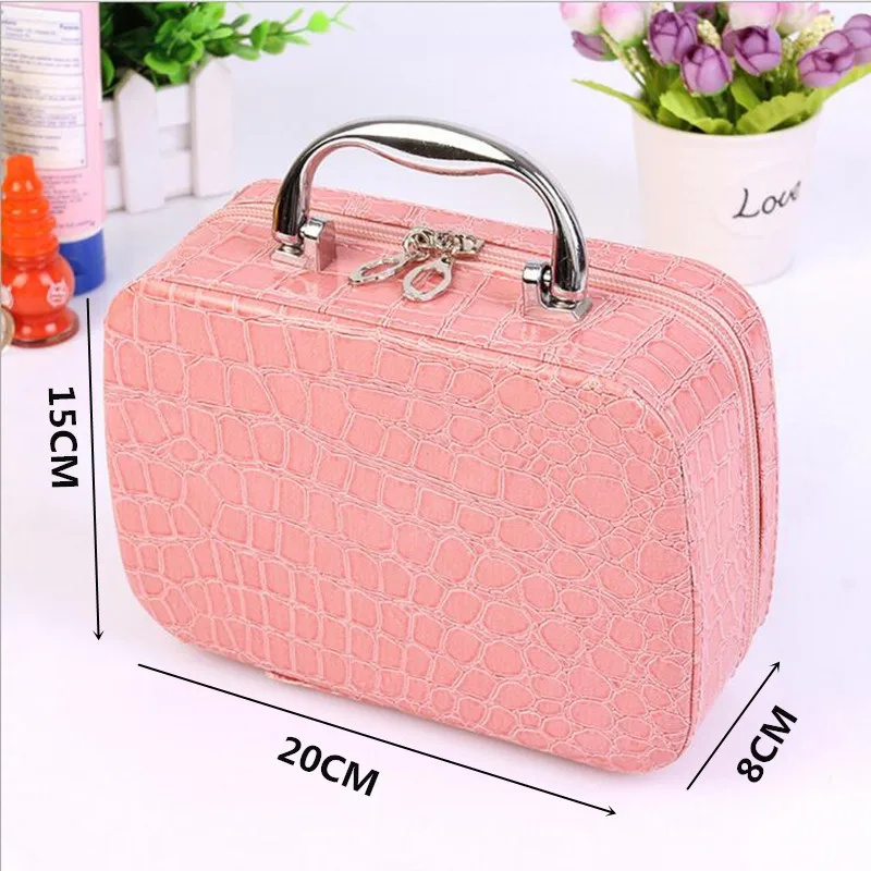 

Высококачественный женский косметический чехол, органайзер для туалетных принадлежностей, органайзер для ювелирных изделий, профессионал...