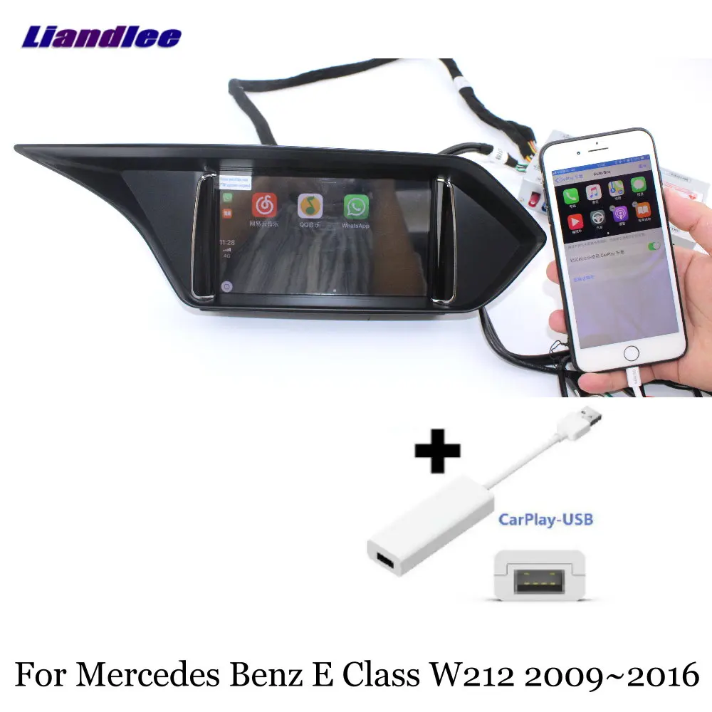Carplay Liandlee автомобиль Android 7,1 для Mercedes Benz E Class W212 S212 2009~ радио Carplay Camer ТВ gps Navi карта навигация Мультимедиа - Цвет: Carplay