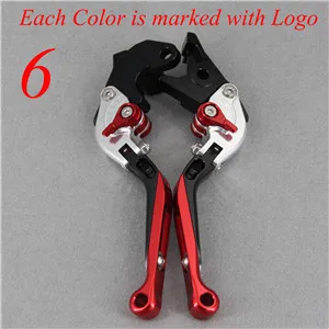 Color 6 CNC раздвижной, складной мотоцикл сцепные рычаги для Aprilia RS125 RS 125 2006-2010 2007 2008 2009 - Цвет: Color 6