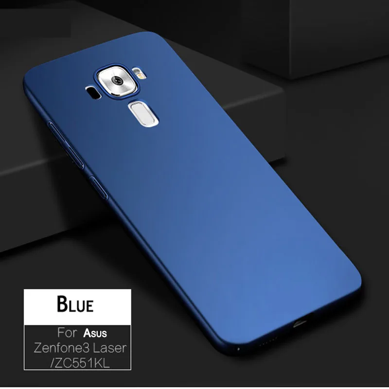 blue Роскошный тонкий защитный чехол для Asus Zenfone 3 5,2 ZE520KL 4 Max ZC520TL ZC553KL ZC554KL Z017D жесткий чехол для телефона PC чехол защитная оболочка - Цвет: blue