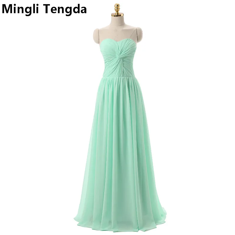 Новинка 2017 мятно зеленые платья подружки невесты плиссированное платье с