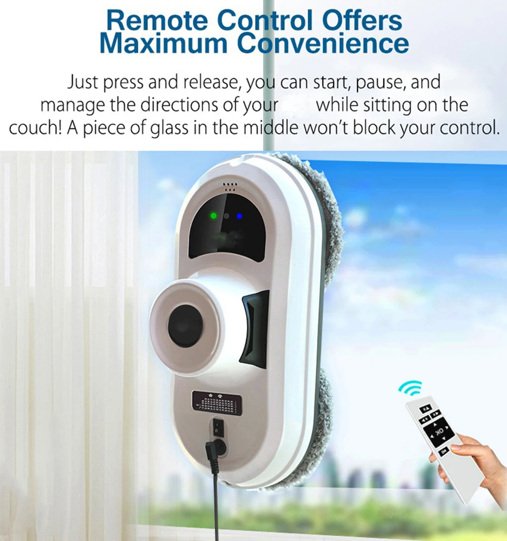 Home Electric Window Cleaner Tool Glass Vacuum Cleaning Robot Robotic High Suction | Бытовая техника