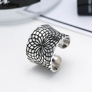 Женское серебряное Открытое кольцо в простом стиле, Открытое кольцо из серебра 925 пробы в стиле ретро, подарочное Ювелирное Украшение на палец, вечеринку, день рождения