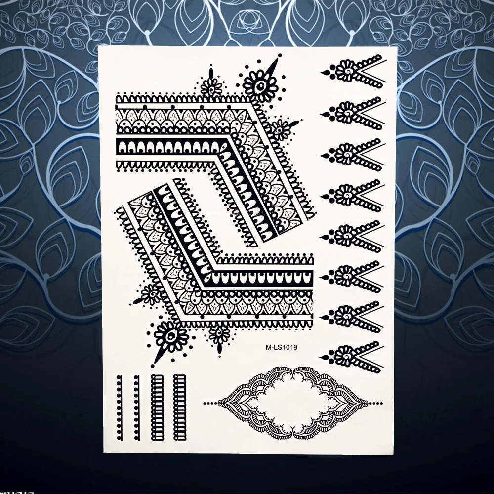 Сексуальные кружевные цветы рука ноги поддельные татуировки пасты для свадебных