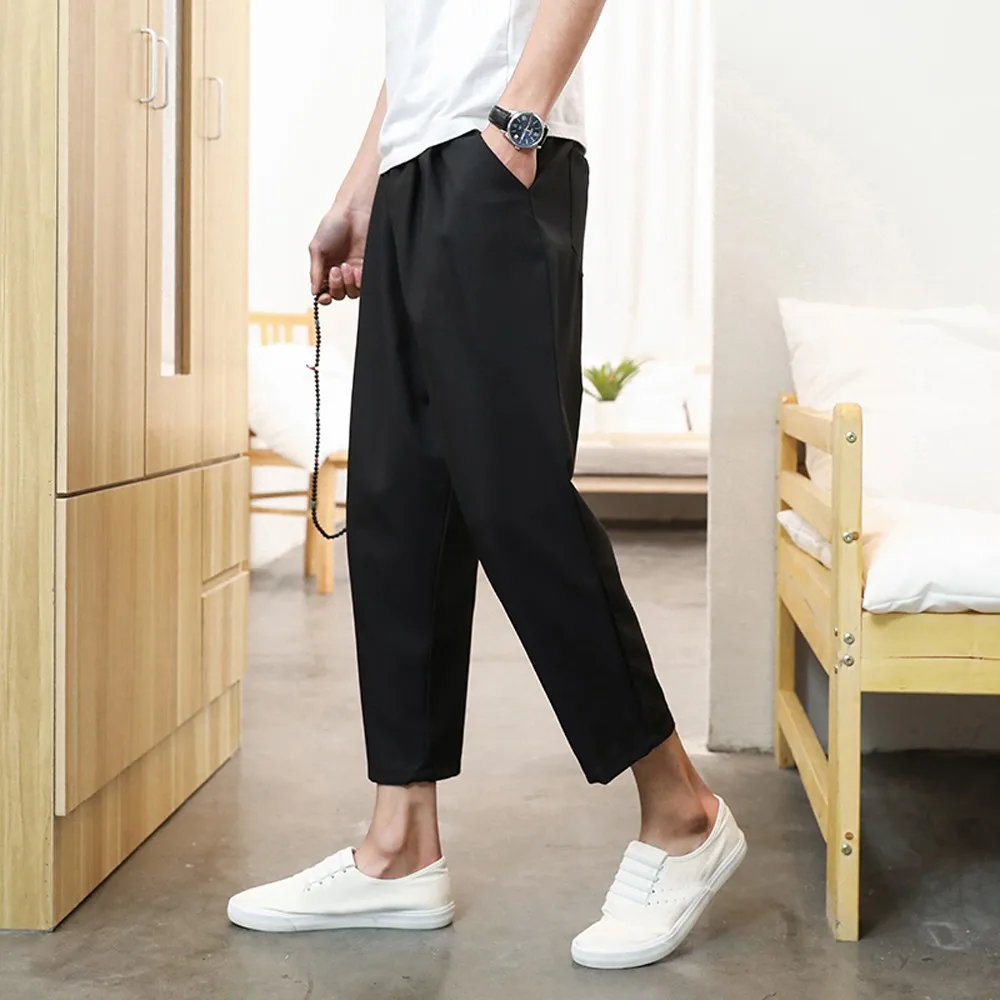 Мужские повседневные облегающие спортивные брюки мешковатые шаровары карго