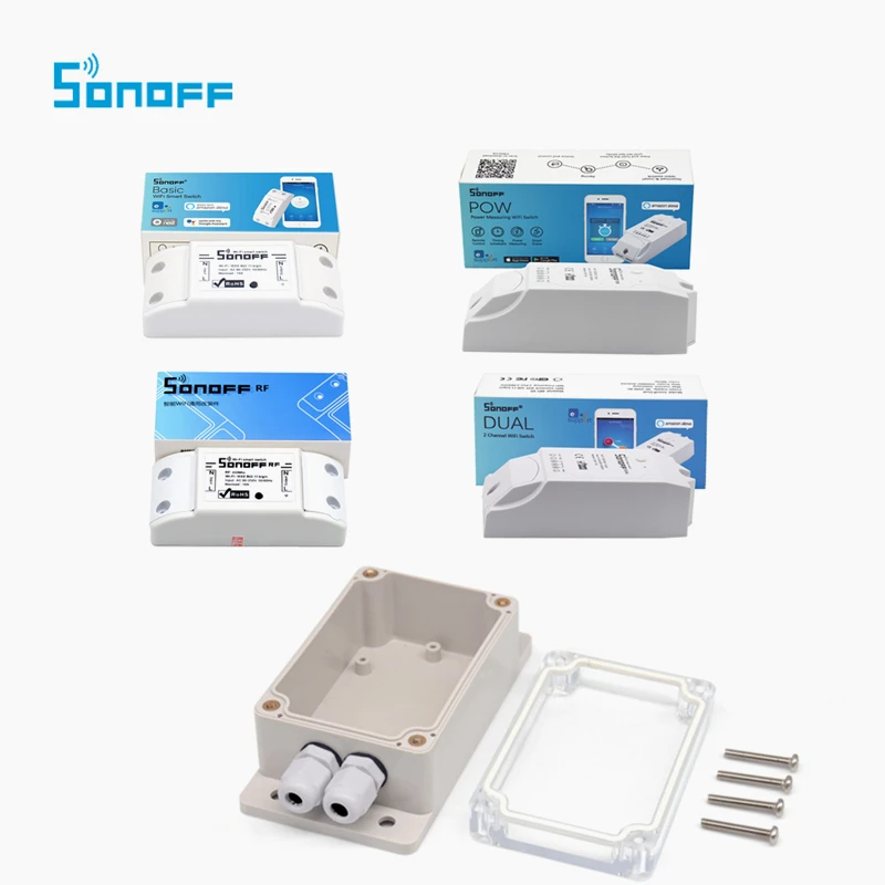 Sonoff Basic/RF/двойной/Pow с IP66 Водонепроницаемый распределительная коробка случае