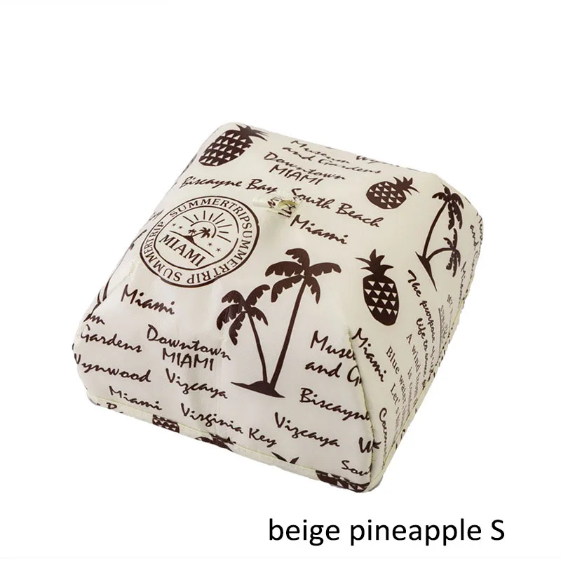 beige pineapple S Портативный складной чехол для обедов, сумка из алюминиевой фольги, чехлы для обеденного стола, защита от пыли, покрытие для еды, кухонные гаджеты - Цвет: beige pineapple S