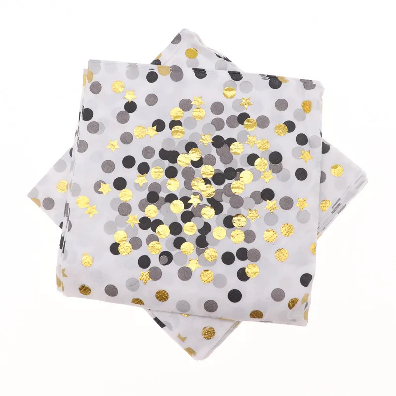 Napkins20pcs Рождественская группа 20 шт одноразовая посуда тарелка чашка для детского душа с днем рождения Рождество Свадьба для украшения дома - Цвет: Napkins20pcs