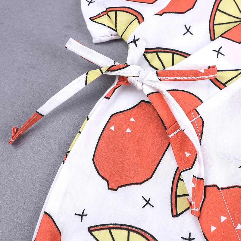 Детская одежда в японском стиле с цветочным принтом и фруктами Кимоно Летняя для