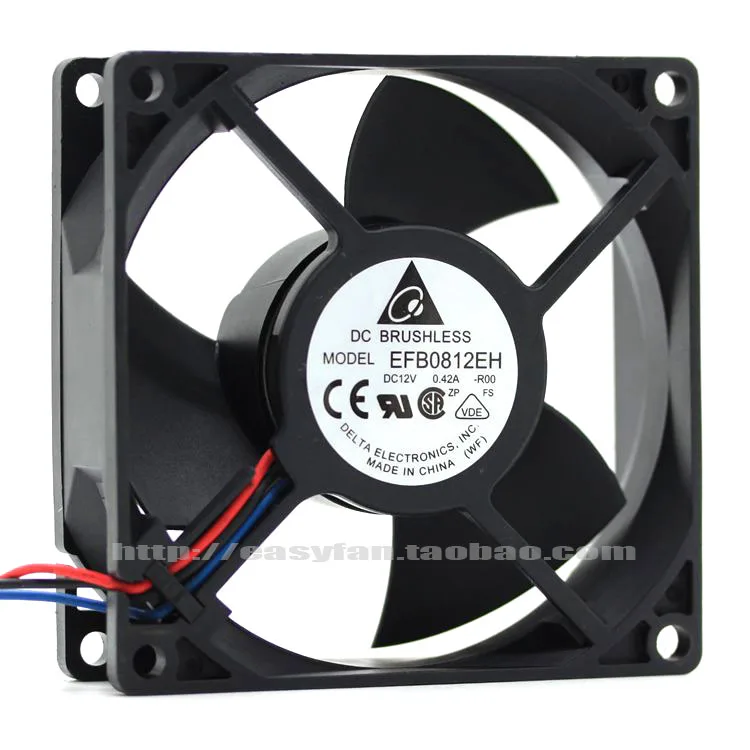 

Новый Дельта EFB0812EH-BROO 8025 12V 0.42A 8 см вентилятор охлаждения