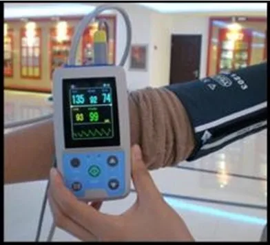 FDA US ABPM50 24 часа Амбулаторный монитор кровяного давления Holter ABPM BP с программным