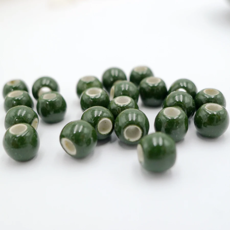 7 #100 шт китайские керамические бусины не деревянные фарфоровые для изготовления